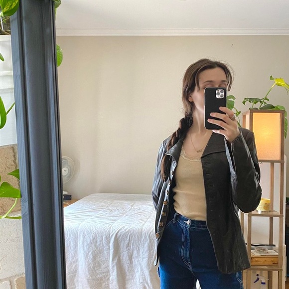 Vintage Style Leather Jacket - Picture 4 of 4